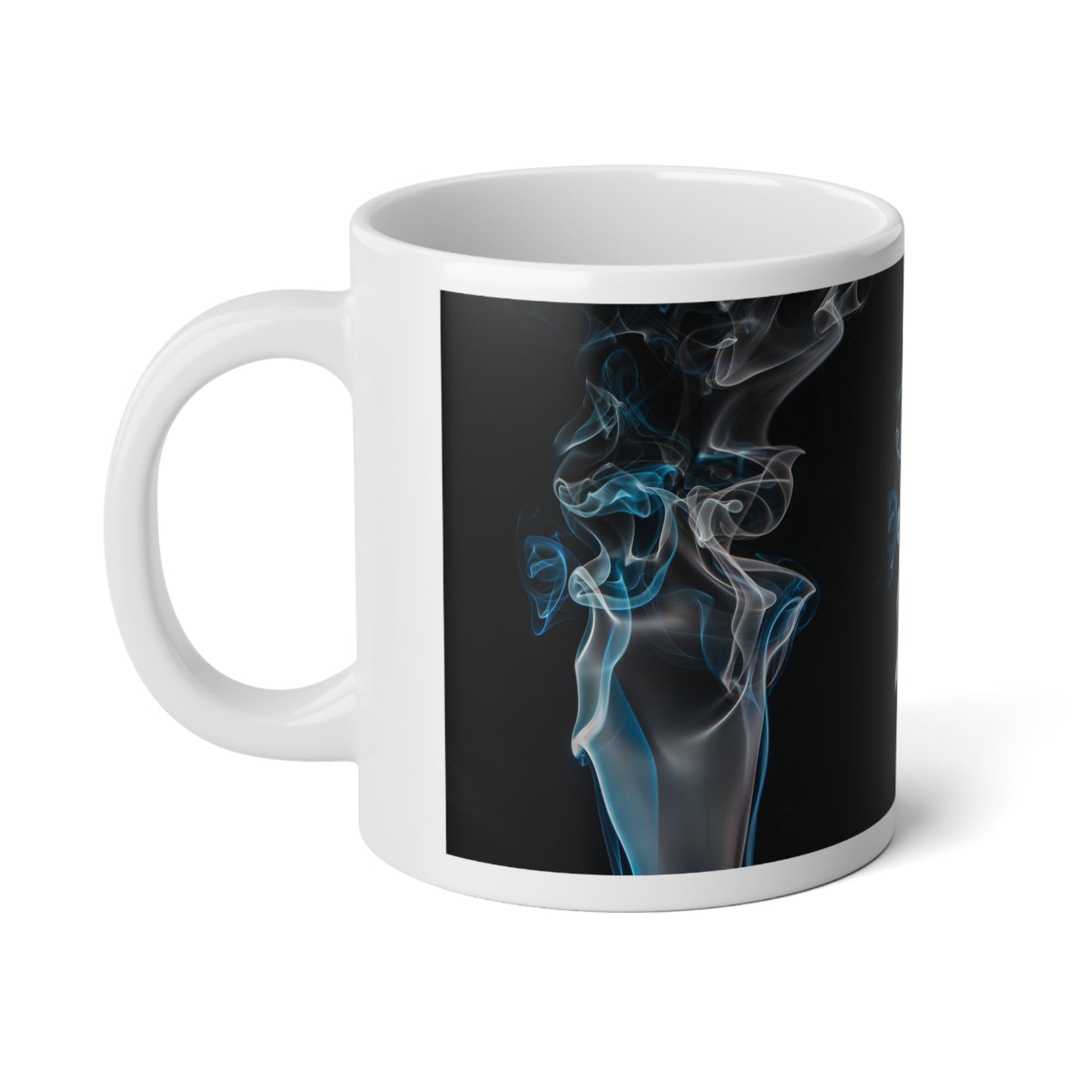 Elegant Smoke Design Jumbo Mug - 20oz Coffee Cup for Art Lovers