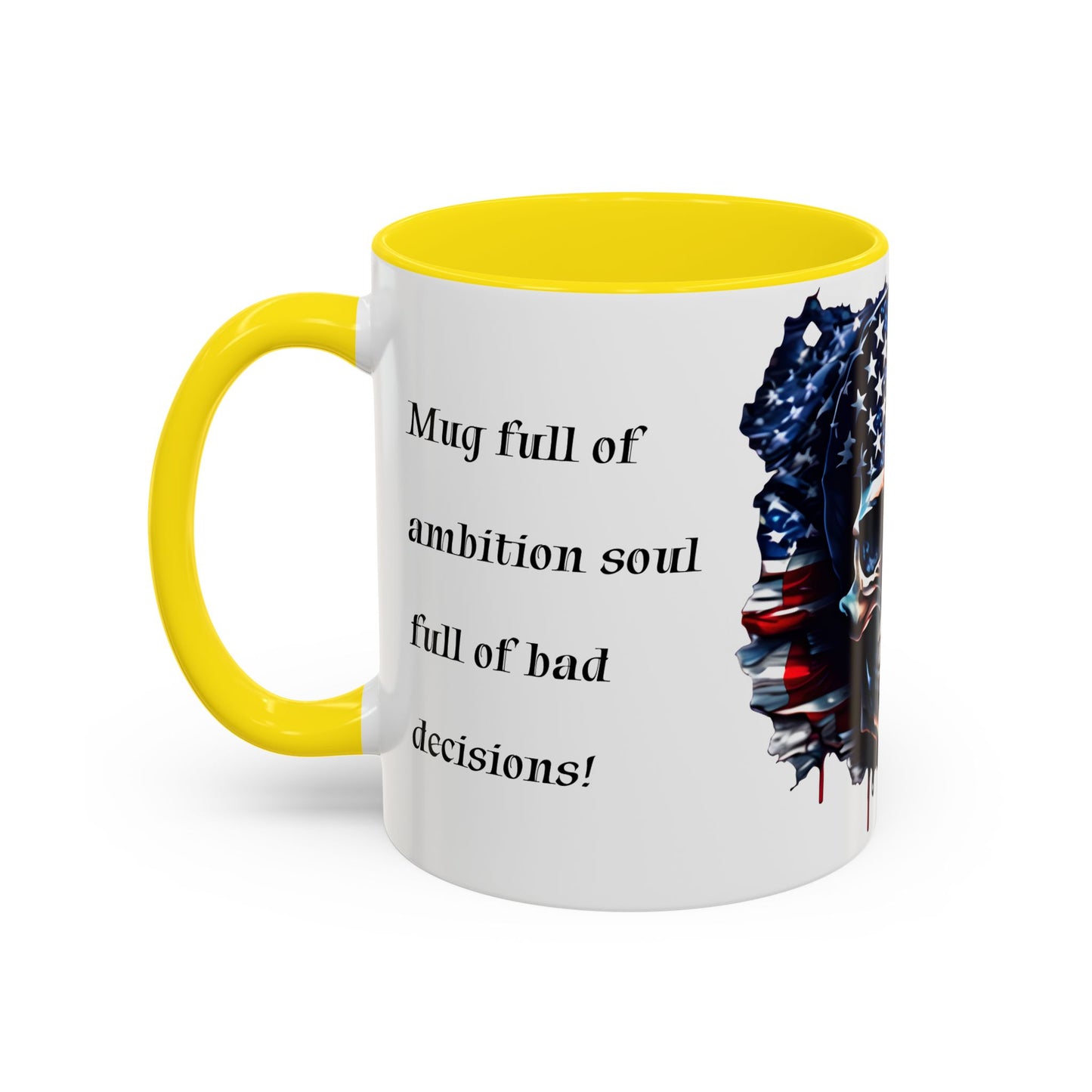 American Skull Graphic Coffee Mug - 11oz & 15oz