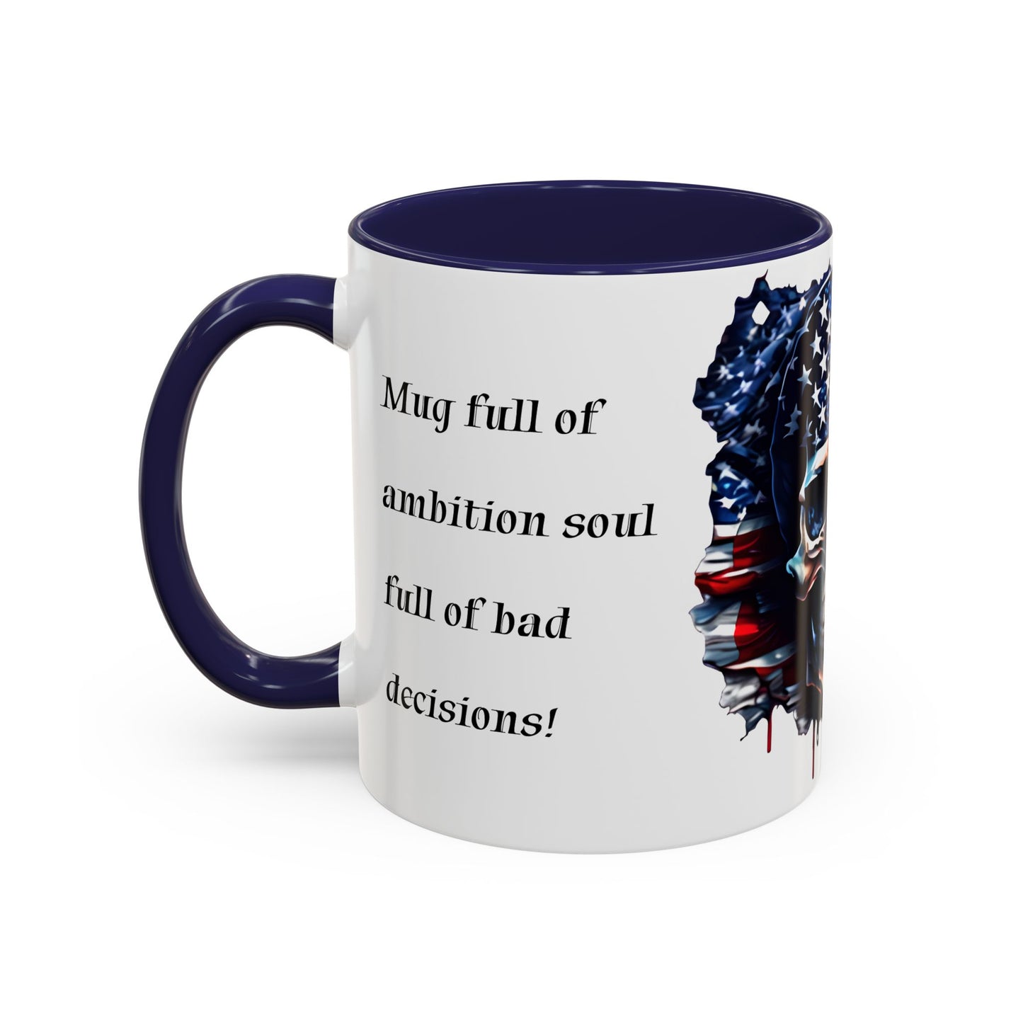 American Skull Graphic Coffee Mug - 11oz & 15oz