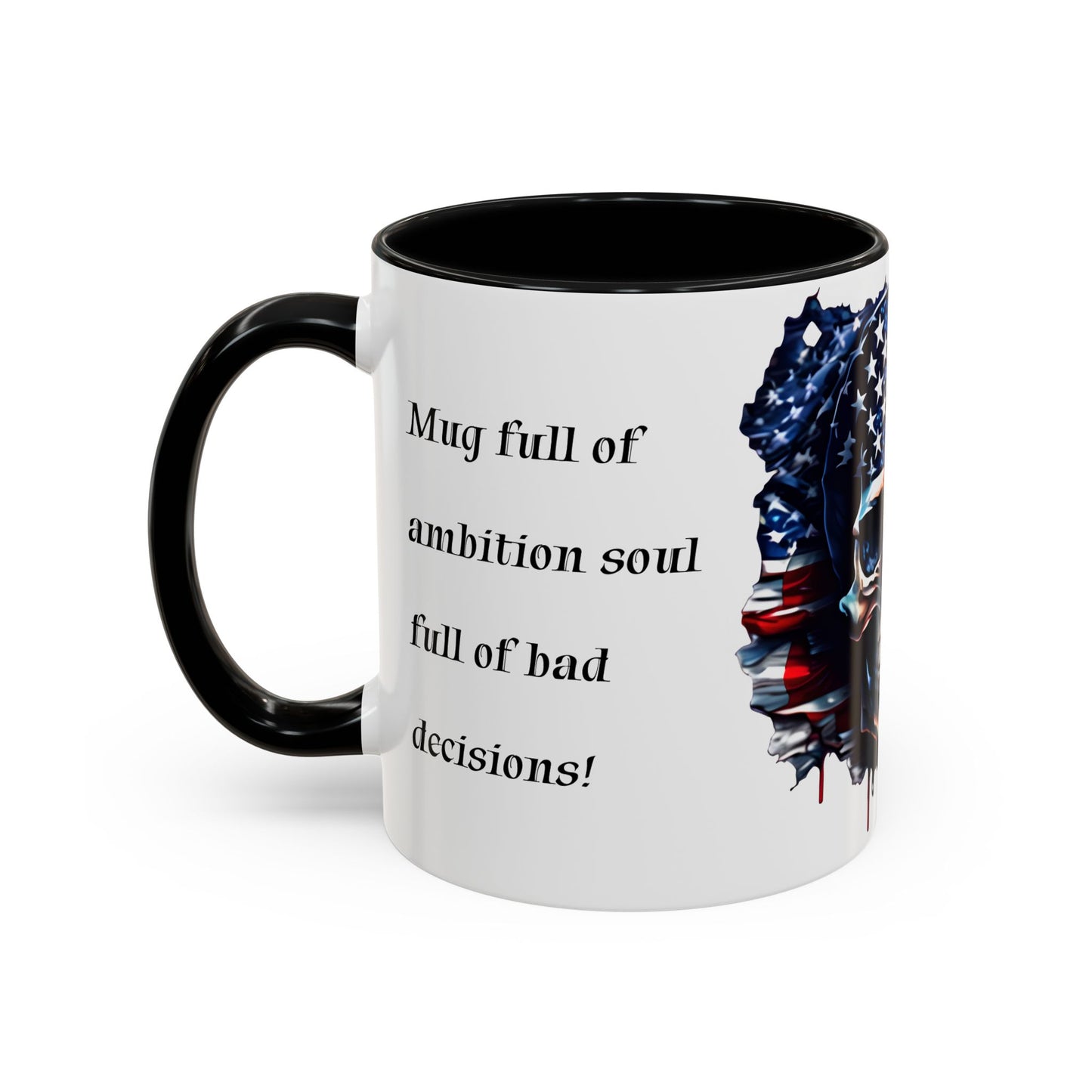 American Skull Graphic Coffee Mug - 11oz & 15oz