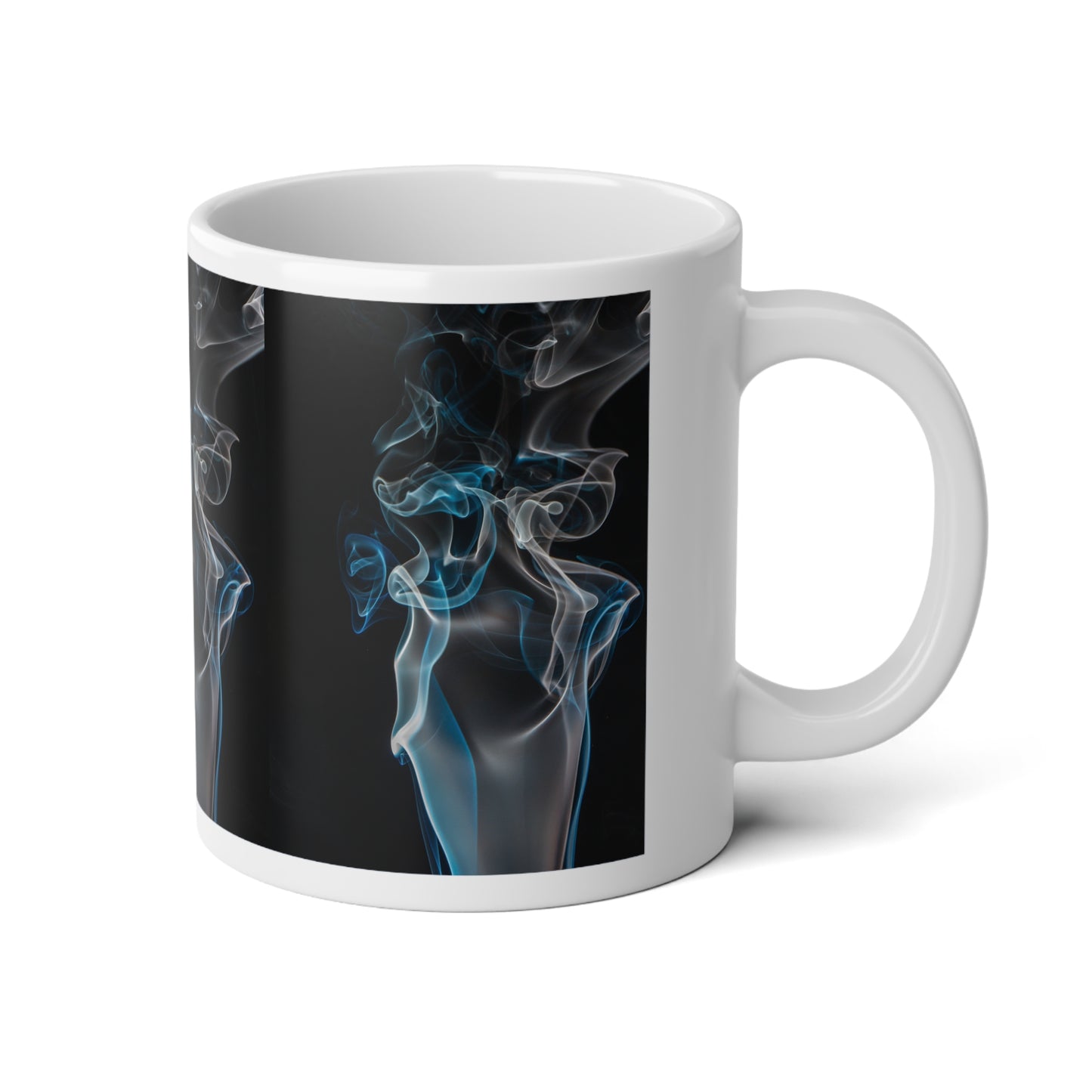 Elegant Smoke Design Jumbo Mug - 20oz Coffee Cup for Art Lovers