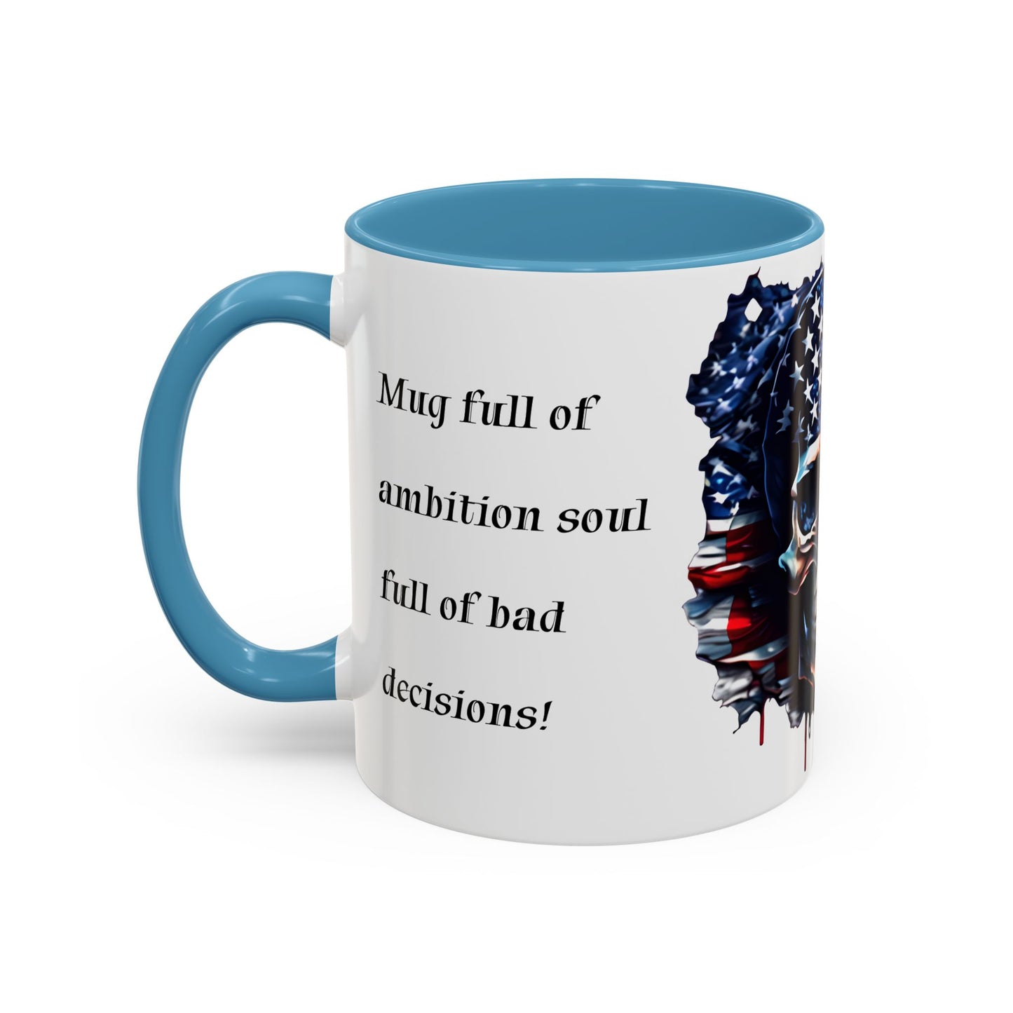 American Skull Graphic Coffee Mug - 11oz & 15oz